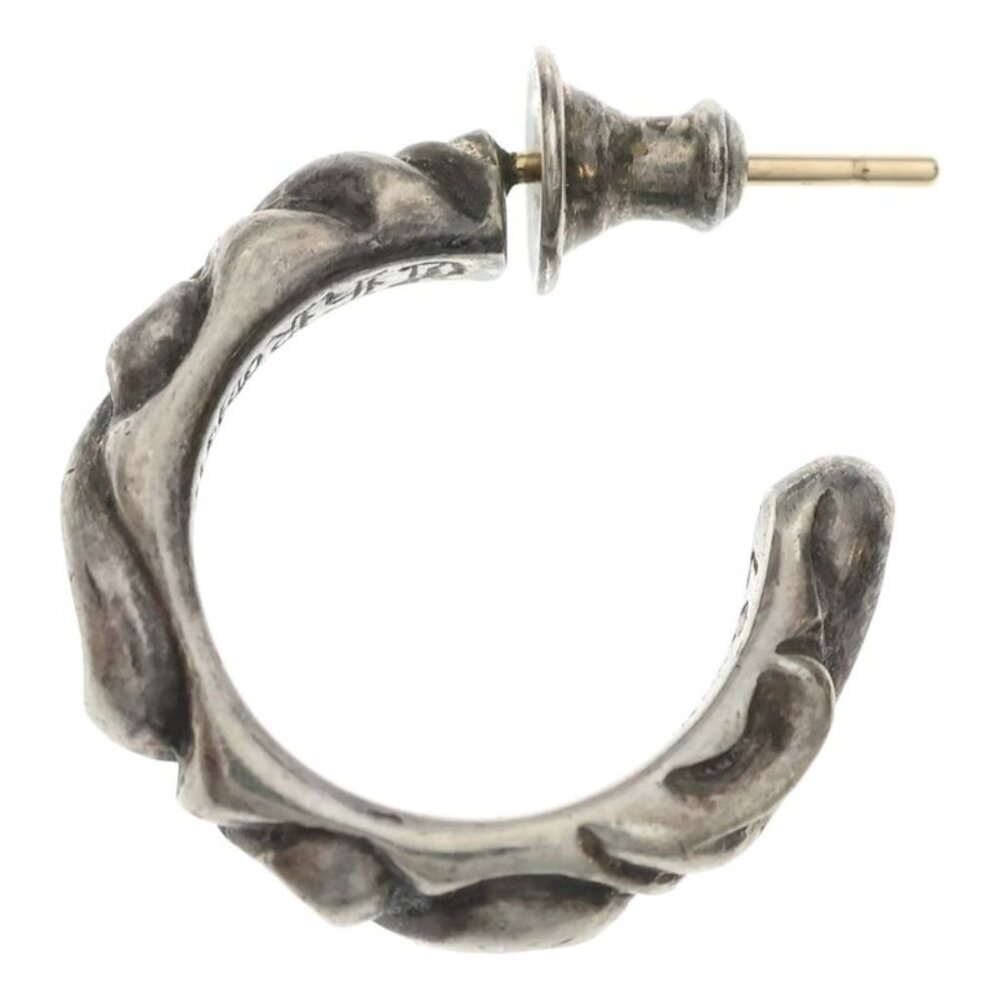 Chrome Hearts Hoop Scrool Scroll Earrings Silver - Picture 3 of 6
